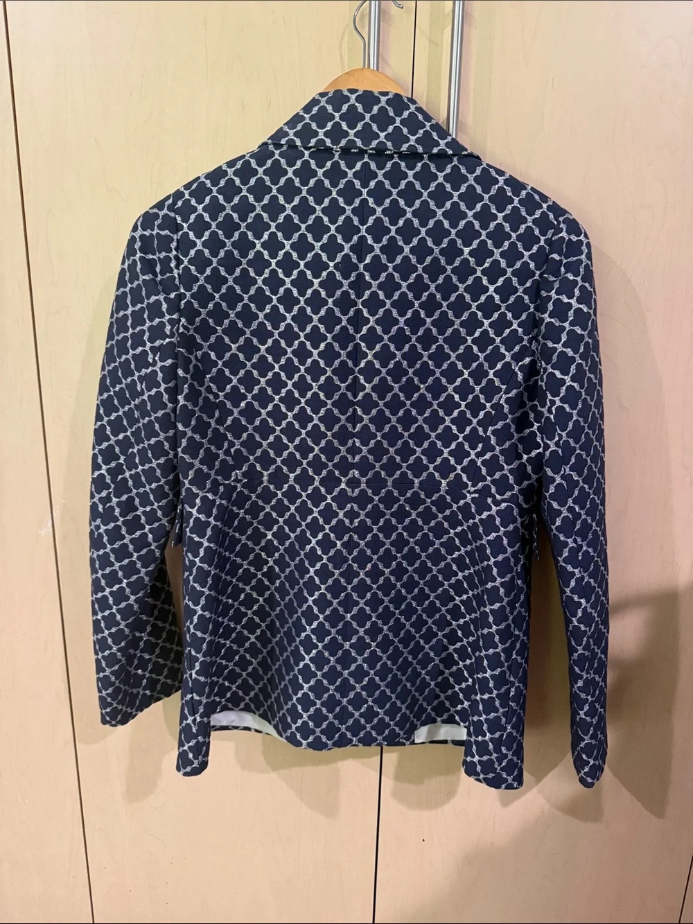 Stunning Kate spade Navy Geometric Print Blazer